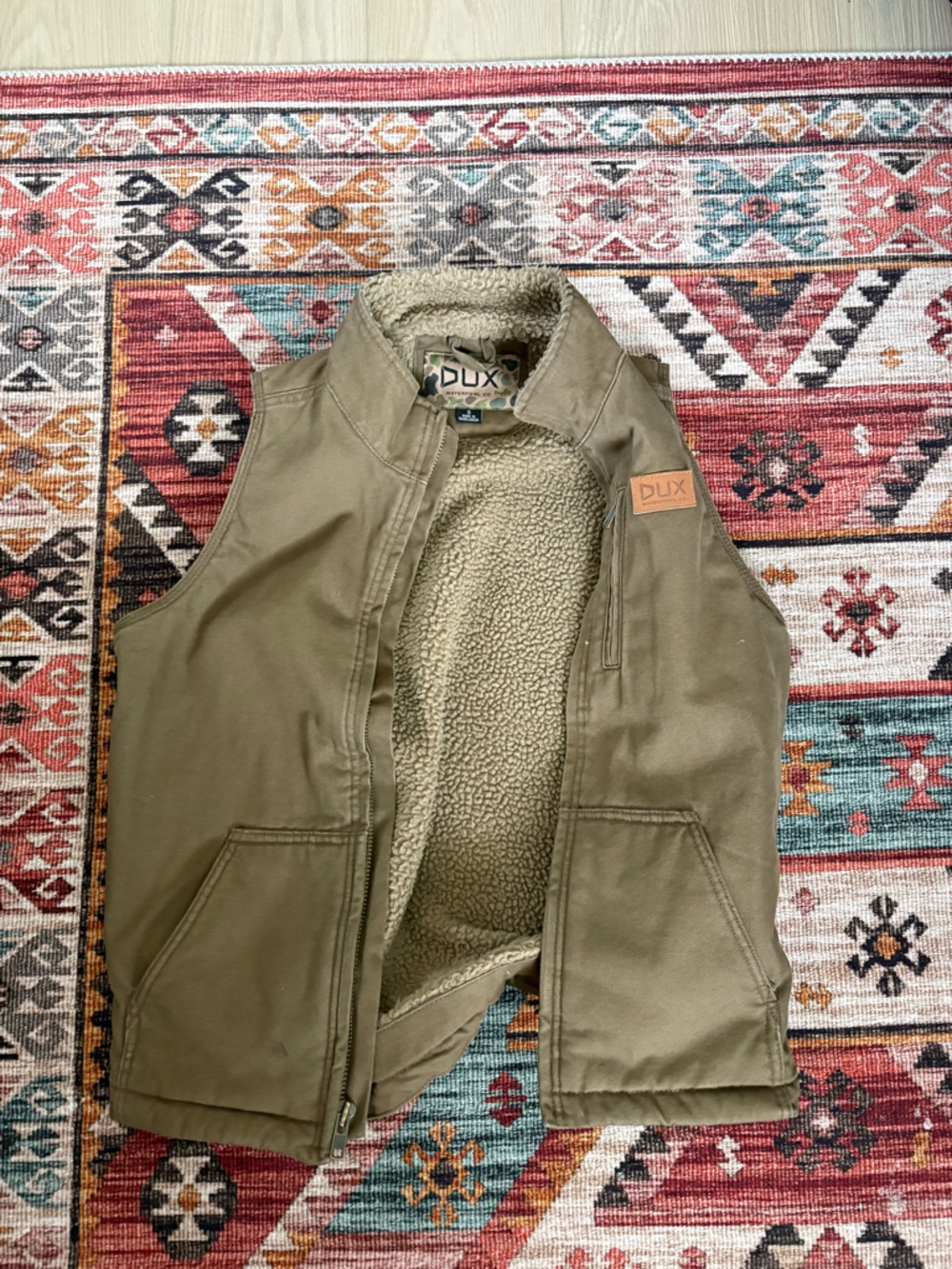 Men’s small DUX Waterfowl Sherpa Vest